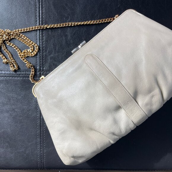 Bernard Nerson Paris crossbody bag David's Palm Beach made in France Milk color - Picture 5 of 9